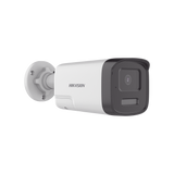Cámara Bala TURBOHD 3K 5 Megapixel Lente 3.6 mm 40 mts IR EXIR + 40 mts Luz Blanca Micrófono y Bocina Integrado Exterior IP67 dWDR Audio Bidireccional + Dual Light + ColorVu DS-2CE17K0T-LTS - SILYMX