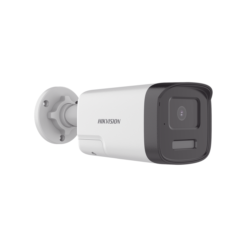 Cámara Bala TURBOHD 3K 5 Megapixel Lente 3.6 mm 40 mts IR EXIR + 40 mts Luz Blanca Micrófono y Bocina Integrado Exterior IP67 dWDR Audio Bidireccional + Dual Light + ColorVu DS-2CE17K0T-LTS