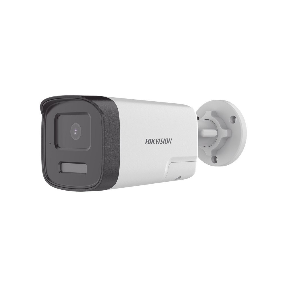 Cámara Bala TURBOHD 3K 5 Megapixel Lente 3.6 mm 40 mts IR EXIR + 40 mts Luz Blanca Micrófono y Bocina Integrado Exterior IP67 dWDR Audio Bidireccional + Dual Light + ColorVu DS-2CE17K0T-LTS - SILYMX