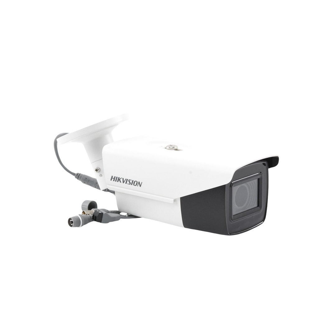 Cámara Bala TURBOHD 5 Megapixel Lente Mot. 2.7 a 13.5 mm 40 mts IR EXIR dWDR TVI-AHD-CVI-CVBS Exterior IP67 12 Vcc 24 VCA DS-2CE19H0T-AIT3ZF(C) - SILYMX