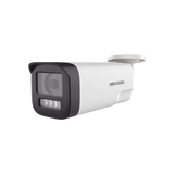 Camara Bala TurboHD 8MP 4K Audio Bidireccional Dual Light ColorVu IR 80m Lente 3.6mm IP67 Hikvision DS-2CE19U0T-LTS