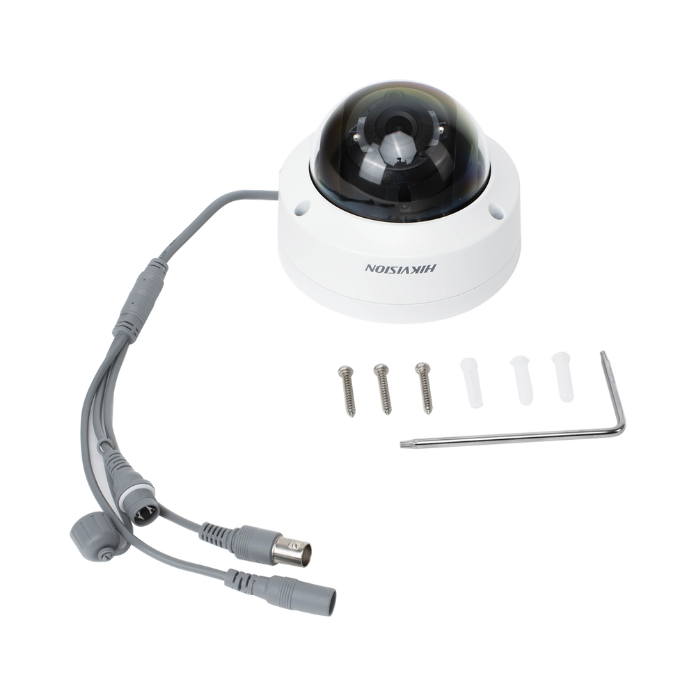 Domo TURBOHD 4K 8 Megapixel Gran Angular 102º Lente 2.8 mm Exterior IP67 IK10 IR EXIR 30 metros TVI-AHD-CVI-CVBS dWDR DS-2CE57U0T-VPITF - SILYMX