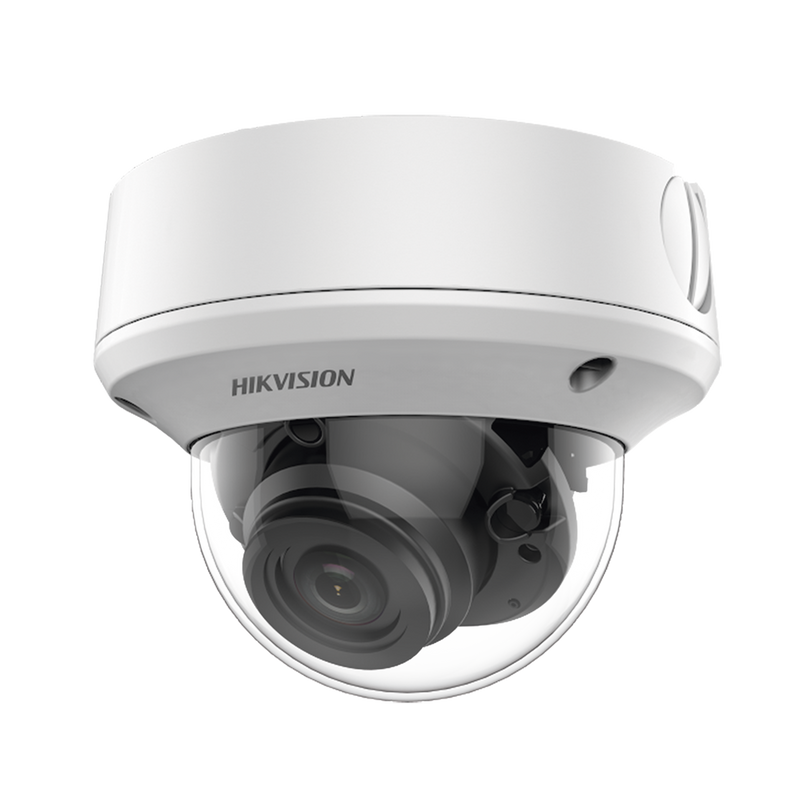 Domo TURBOHD 4K 8 Megapixel Lente Mot. 2.7 a 13.5 mm 40 mts IR EXIR IP67 12 Vcc 24 VCA TVI-AHD-CVI-CVBS 9 a 15 Vcc DS-2CE5AU1T-AVPIT3ZF - SILYMX