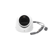 Cámara Turret TURBOHD 2 Megapixel (1080p) Lente 2.8 mm 30 mts IR + 20 mts Luz Blanca Gran Angular 101° Exterior IP67 Micrófono Integrado 4 Tecnologías Metal Dual Light + ColorVu DS-2CE76D0T-LMFS - SILYMX