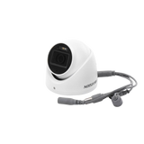 Cámara Turret TURBOHD 3K 5 Megapixel Lente 2.8 mm 30 mts IR + 20 mts Luz Blanca Gran Angular IP67 Micrófono Integrado dWDR Metal DS-2CE76K0T-LMFS - SILYMX