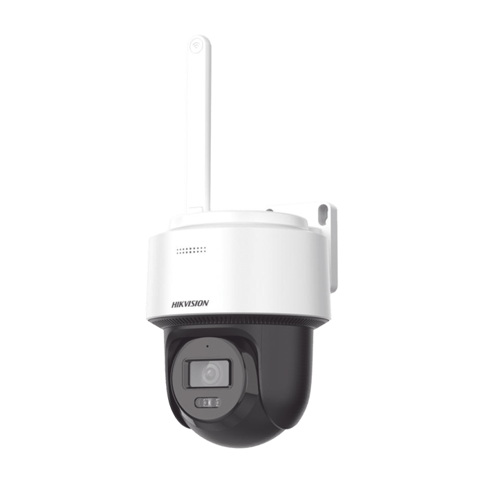 PT IP 2 Megapixel Lente 2.8 mm 30 mts IR Exterior IP66 Wi-Fi dWDR ACUSENSE Lite Autoseguimiento H.265+ Micrófono y Bocina Interconstruido Micro SD Se Conecta Directo a la App de Hik-Connect Montaje Techo o Pared DS-2DE2C200IWG/W(W) - SILYMX