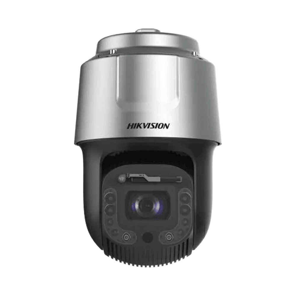 Cámara PTZ IP 4 Megapixel 42X Zoom 400 mts IR AutoSeguimiento 3.0 WDR 140 dB EIS Deep Learning Exterior IP67 IK10 Rapid Focus Hi-PoE Wiper Micro SD DS-2DF8C442IXG-ELW - SILYMX