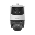 TandemVu PTZ IP 4 Megapixel con Cámara Panoramica 6 Megapixel 25X Zoom 200 mts IR 30 mts Luz Blanca ACUSENSE IP66 Alerta Audible y Luz Estroboscópica Autoseguimiento Hi-PoE Alarmas I O Ultra Baja Iluminación Micro SD DS-2SE7C425MWG-EB/26(F0)