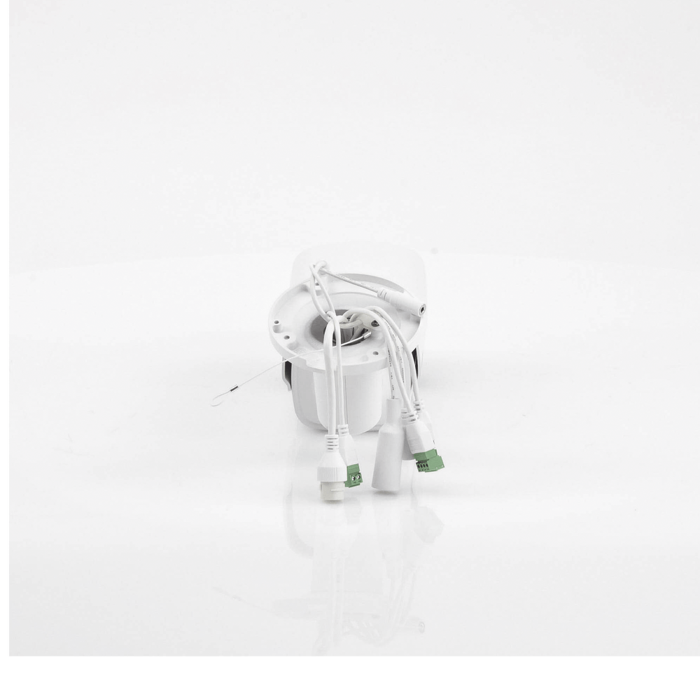 Bala IP Dual Térmica 6.2 mm 160 x 120 Óptico 8 mm 4 Megapixel DETECCIÓN DE PERSONAS 182 m 40 mts IR Exterior IP67 PoE Termométrica Detección de Temperatura Sirena y Luz Inte Micro SD 32 GB Incluida DS-2TD2617-6/QA - SILYMX