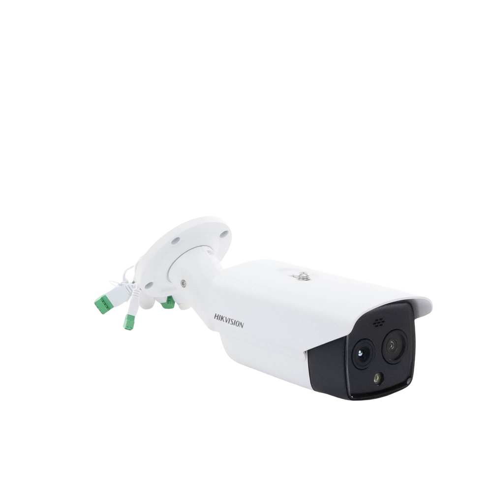 Cámara Bala Ip Dual De 4mp Termométrica Con Sirena Hikvision DS-2TD2628-7/QA - SILYMX