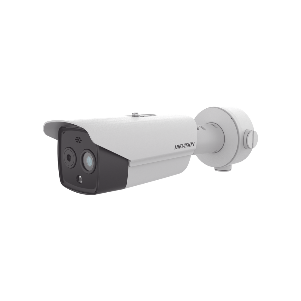 Cámara Bala Ip Dual De 4mp Termométrica Con Sirena Hikvision DS-2TD2628-7/QA - SILYMX