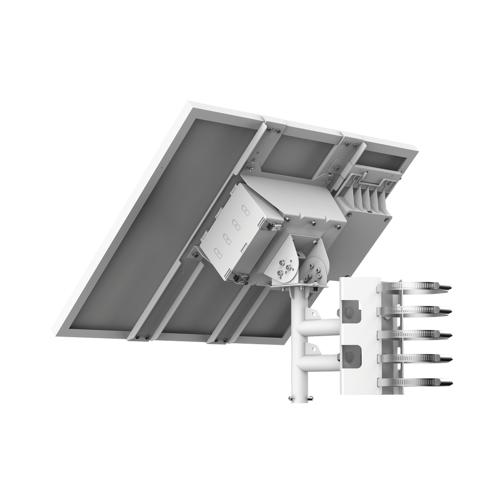 Kit Solar de alimentación Panel Solar Batería de Respaldo de Litio 360 Wh 2 Salidas de 12 Vcd Accesorios de Instalación Uso en Exterior IP66 DS-2XS6K01-C36S80 - SILYMX