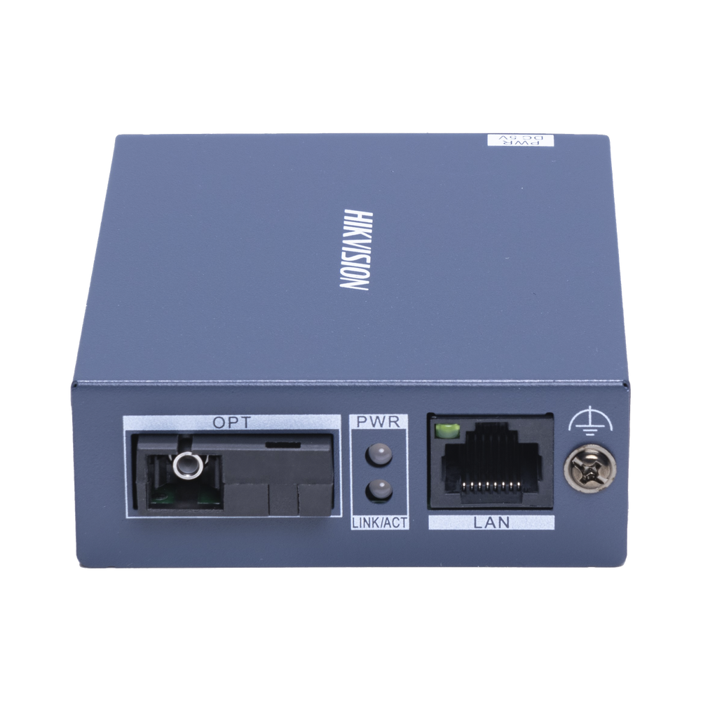 Convertidor Fibra Óptica Monomodo TX 1 Puerto SFP SC 100 Mbps 1 Puerto RJ45 10 100 Mbps HASTA 20 KM Plug and Play DS-3D01T-A(B) - SILYMX