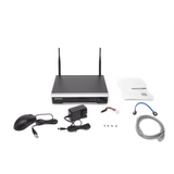 NVR 4 Megapixel 4 canales IP 1 Bahía de Disco Duro 2 Antenas Wi-Fi Salida de Vídeo Full HD DS-7104NI-K1/W/M(C) - SILYMX