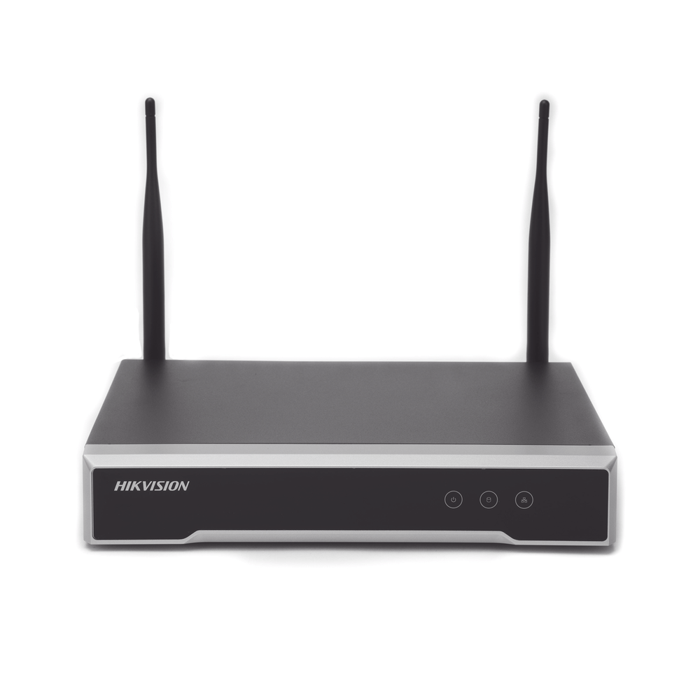 NVR 4 Megapixel 4 canales IP 1 Bahía de Disco Duro 2 Antenas Wi-Fi Salida de Vídeo Full HD DS-7104NI-K1/W/M(C) - SILYMX