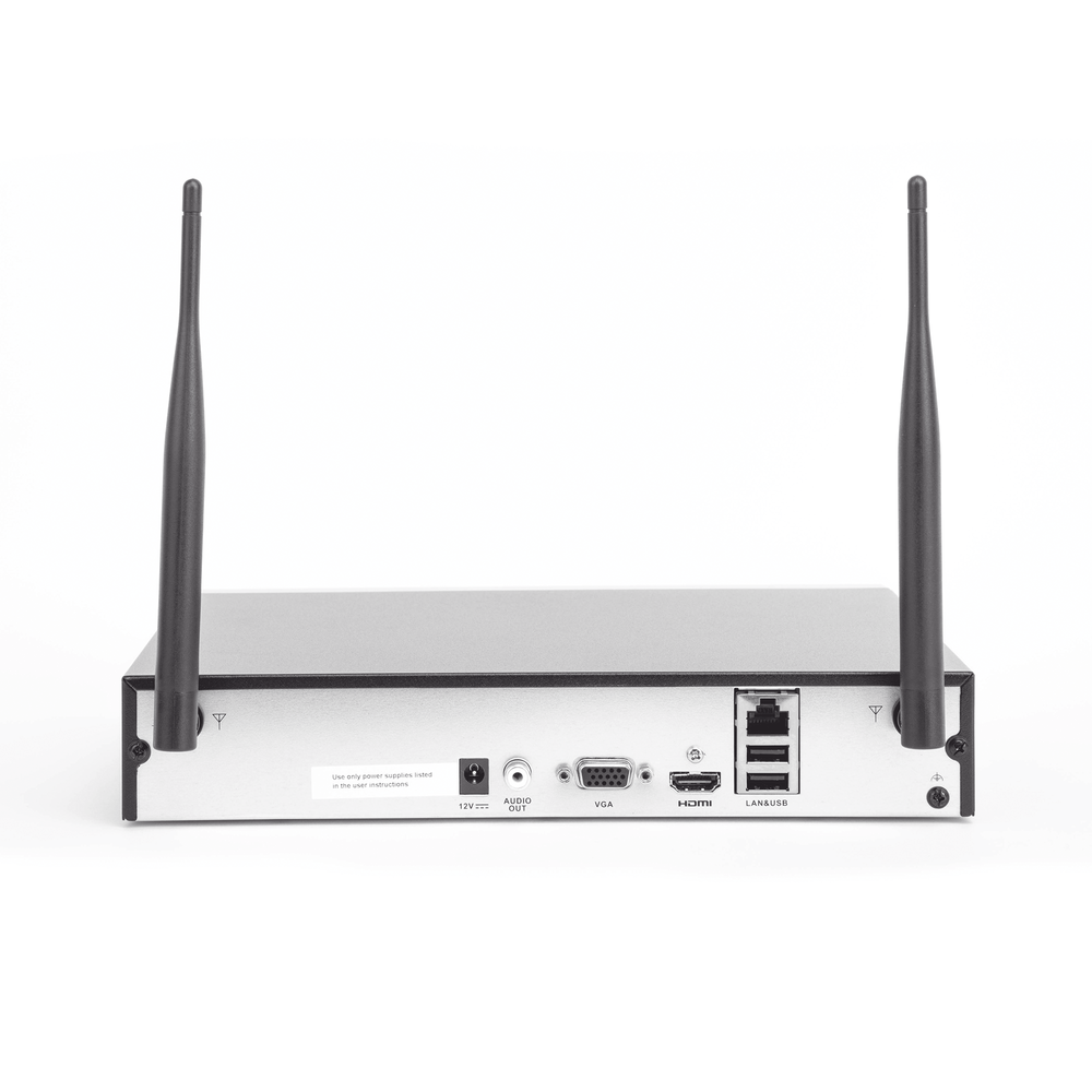 NVR 4 Megapixel 8 canales IP 1 Bahía de Disco Duro 2 Antenas Wi-Fi Salida de Vídeo Full HD DS-7108NI-K1/W/M(C) - SILYMX