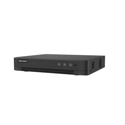 HIKVISIONDS-7208HGHI-M1/T[Audio Bidireccional] DVR 8 Canales TurboHD + 2 Canales IP / 2 Megapixel (1080p) Lite / Acusense Lite (Evita Falsas Alarmas) / Audio por Coaxitron / 1 Bahia de Disco Duro / H.265+ / Salida de Vídeo Full HD - SILYMX