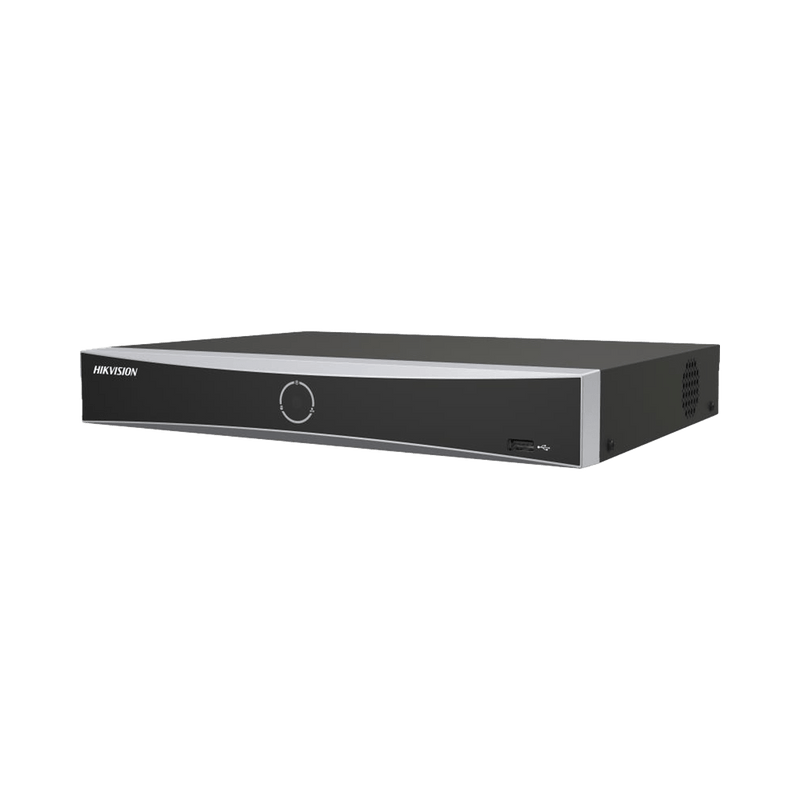 Nvr De 12mp 4k 8ch Ip 8 Poe+ Reconocimiento Facial Acusense DS-7608NXI-K1/8P(D) - SILYMX