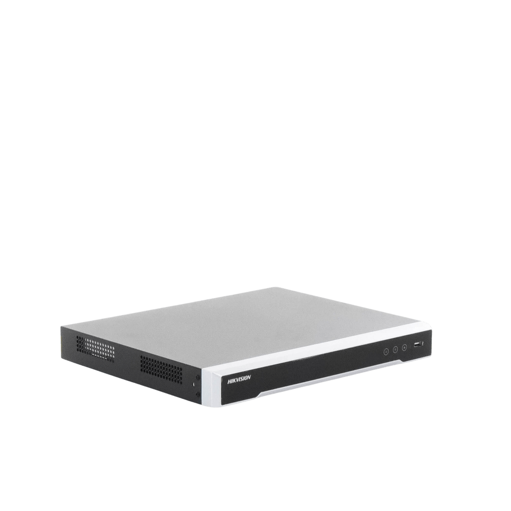 NVR 8 Megapixel (4K) Hikvision ACUSENSE 16 canales IP 16 Puertos PoE+ 2 Bahías de Disco Duro Vídeo en 4K DS-7616NI-Q2/16P(D) - SILYMX
