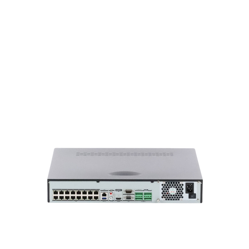 NVR Hikvision 16 Canales 8 MP (4K) H.265 16 Puertos PoE+ Switch 300 mts Soporta 4 Discos Duros DS-7716NXI-K4/16P - SILYMX