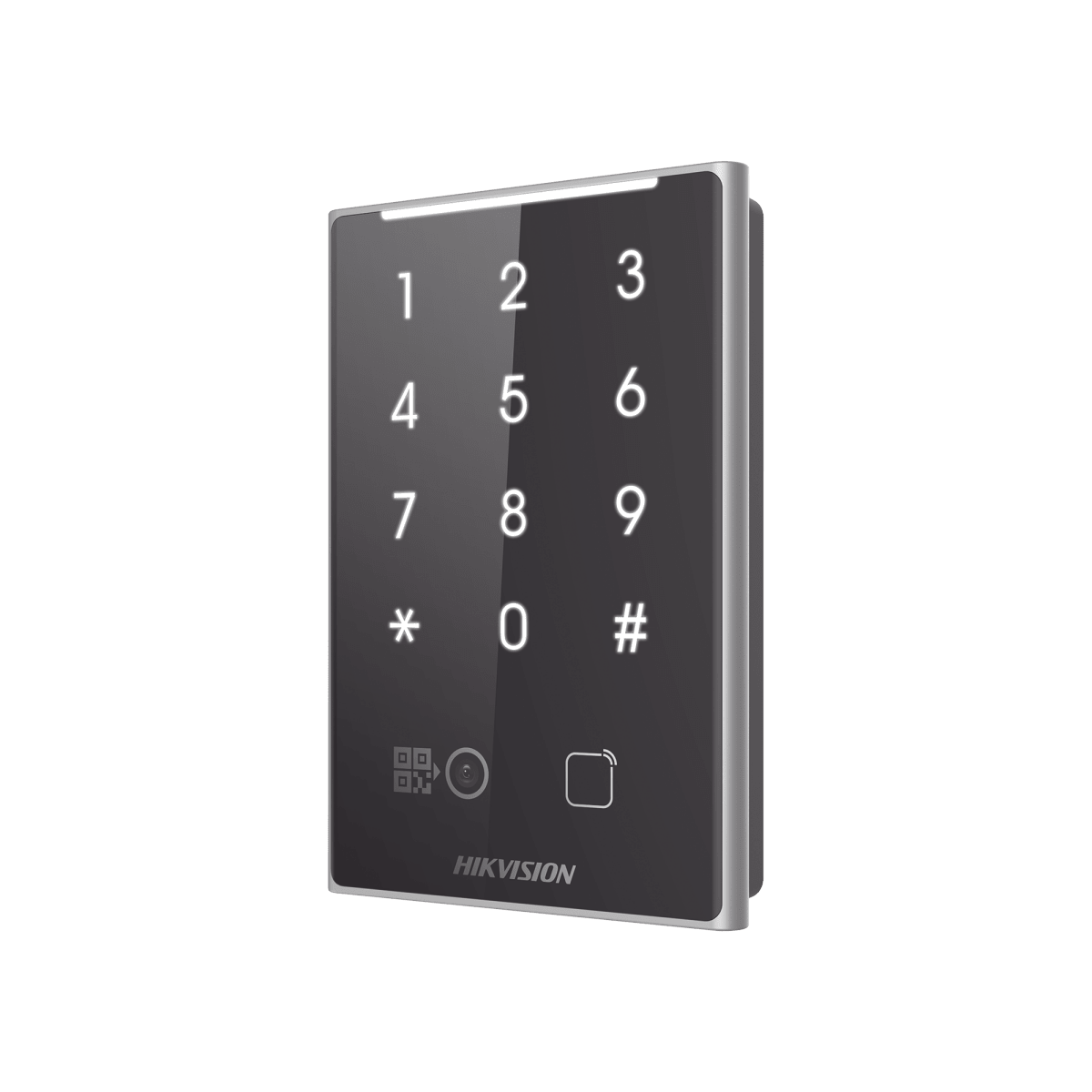 Lector de ProximidadHIKVISIONDS-K1109EKB-QRLector de Tarjetas de proximidad PROX EM y Códigos QR con Teclado – Hikvision DS - K1109EKB - QR - SILYMX