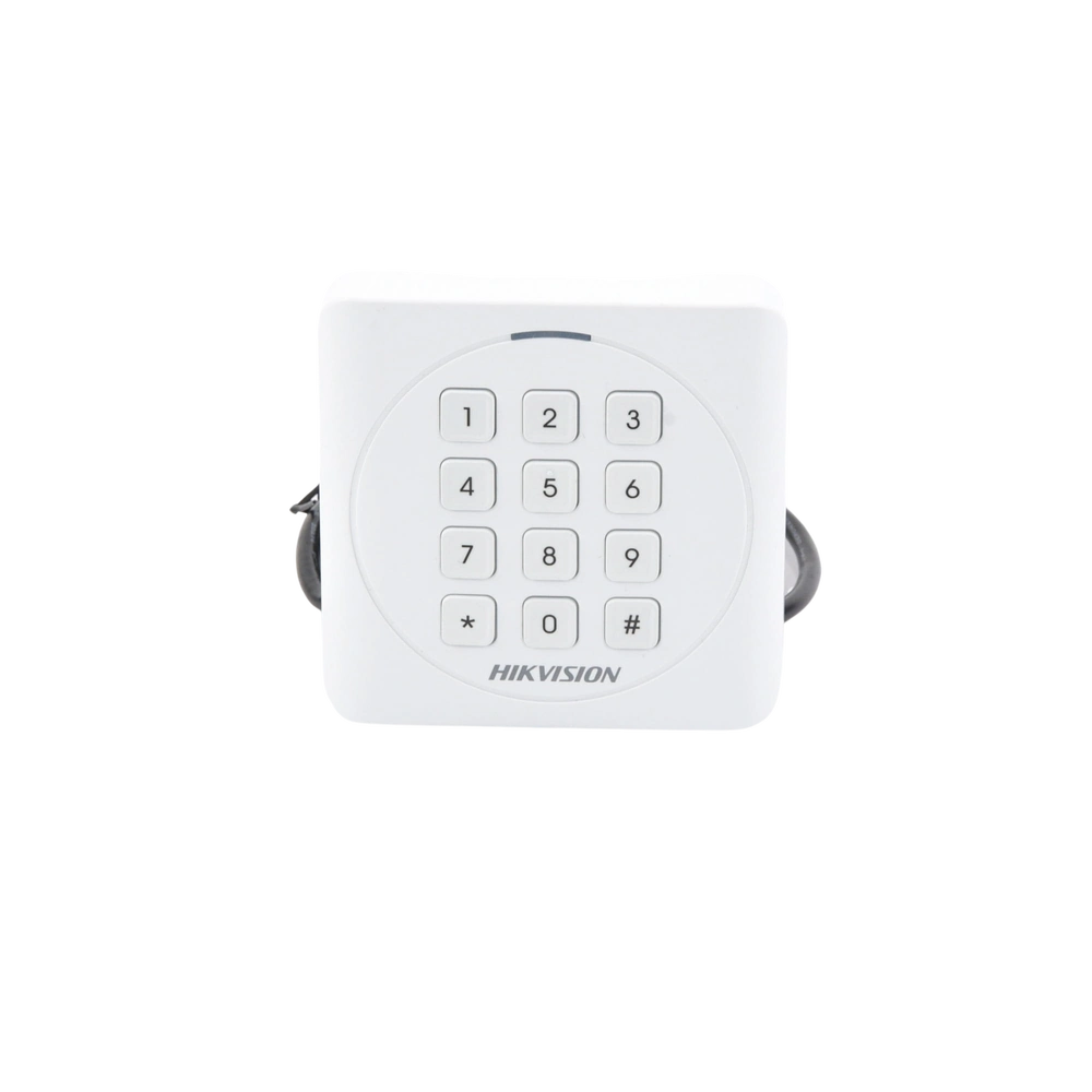 Lector de Tarjetas HIKVISION PROX EM y Contraseñas Exterior IP65 Wiegand Compatible con Cualquier Panel PEQUEÑO y ESTETICO DS-K1801EK - SILYMX