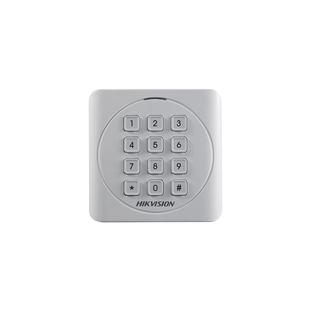 Lector de Tarjetas HIKVISION PROX EM y Contraseñas Exterior IP65 Wiegand Compatible con Cualquier Panel PEQUEÑO y ESTETICO DS-K1801EK - SILYMX
