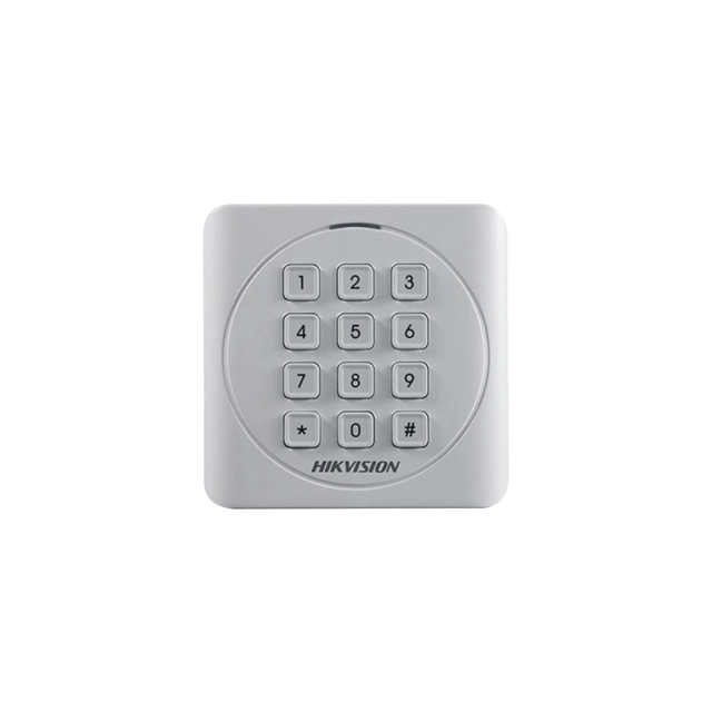 Lector de Tarjetas HIKVISION PROX EM y Contraseñas Exterior IP65 Wiegand Compatible con Cualquier Panel PEQUEÑO y ESTETICO DS-K1801EK - SILYMX