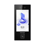 Terminal Facial Min Moe con BOTON DE LLAMADA FÍSICO 3000 Rostros Pantalla 4.5" Administrable en la Nube con Hik-Connect Teams Exterior IP65 PoE WiFi - SILYMX