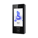 Terminal Facial Min Moe con BOTON DE LLAMADA FÍSICO 3000 Rostros Pantalla 4.5" Administrable en la Nube con Hik-Connect Teams Exterior IP65 PoE WiFi - SILYMX