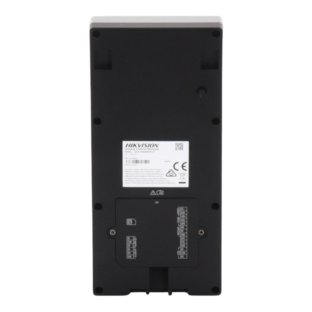 BiométricosHIKVISIONDS-K1T502DBFWX-CLector Biométrico Antivandálico IP65 IK09 Videoportero Multiapartamento Huella Tarjeta QR PIN App Hikvision DS - K1T502DBFWX - C - SILYMX