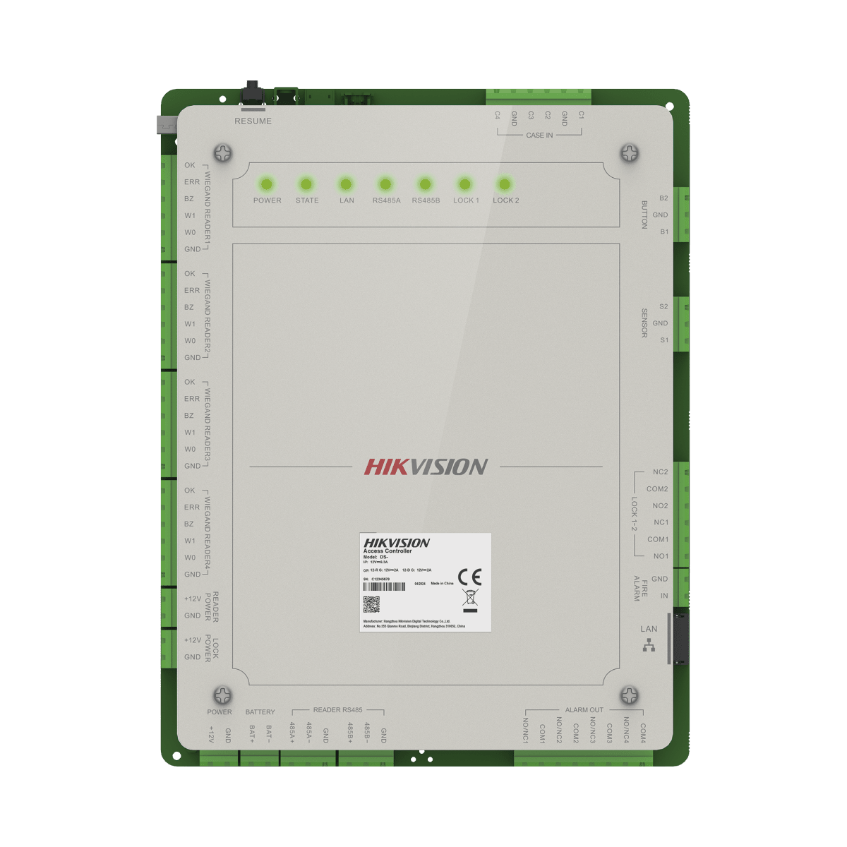 Controladores de AccesoHIKVISIONDS-K2622XControlador de Acceso Hikvision DS - K2622X para 2 Puertas | Gestión en la Nube Hik - Connect Teams | 10,000 Huellas - SILYMX