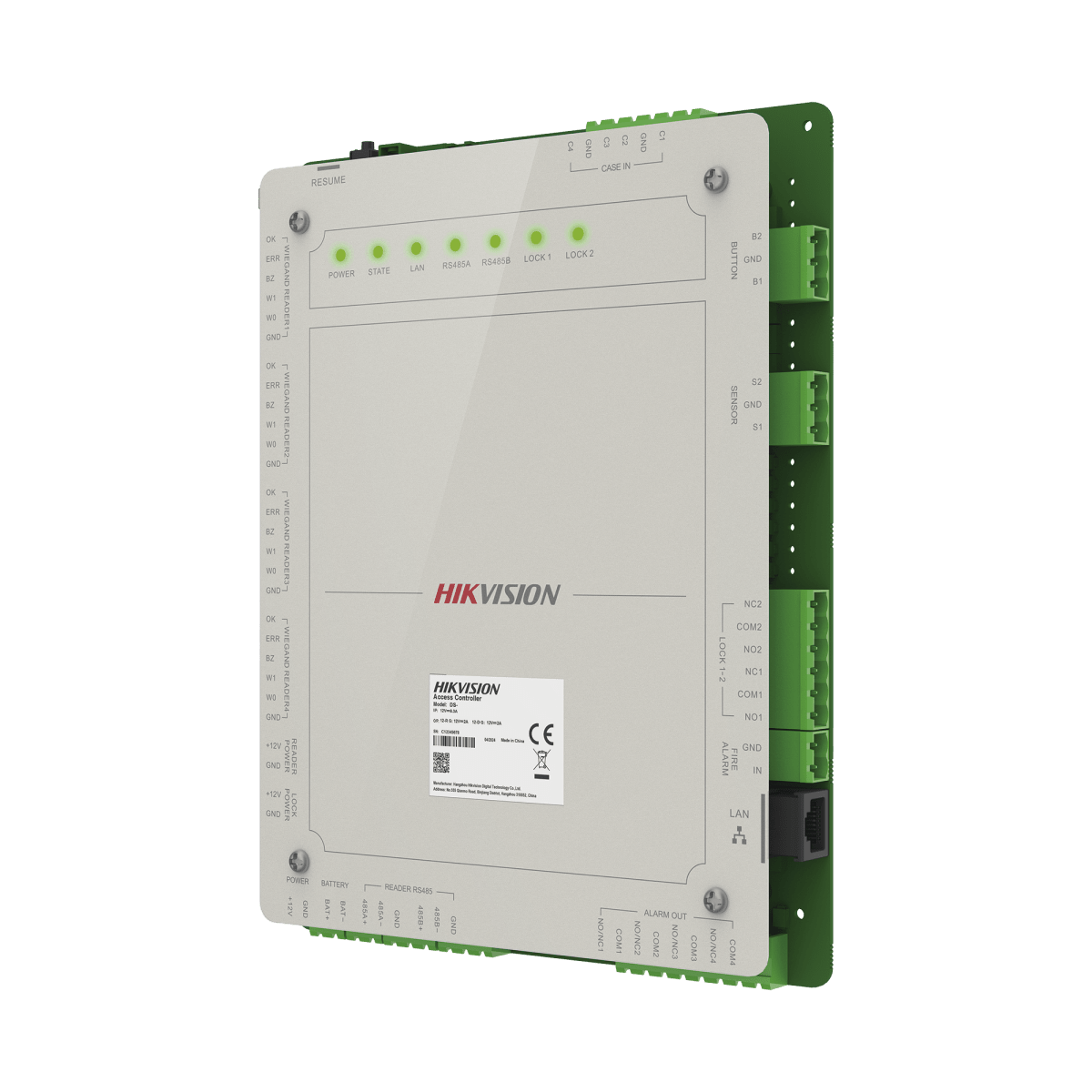 Controladores de AccesoHIKVISIONDS-K2622XControlador de Acceso Hikvision DS - K2622X para 2 Puertas | Gestión en la Nube Hik - Connect Teams | 10,000 Huellas - SILYMX