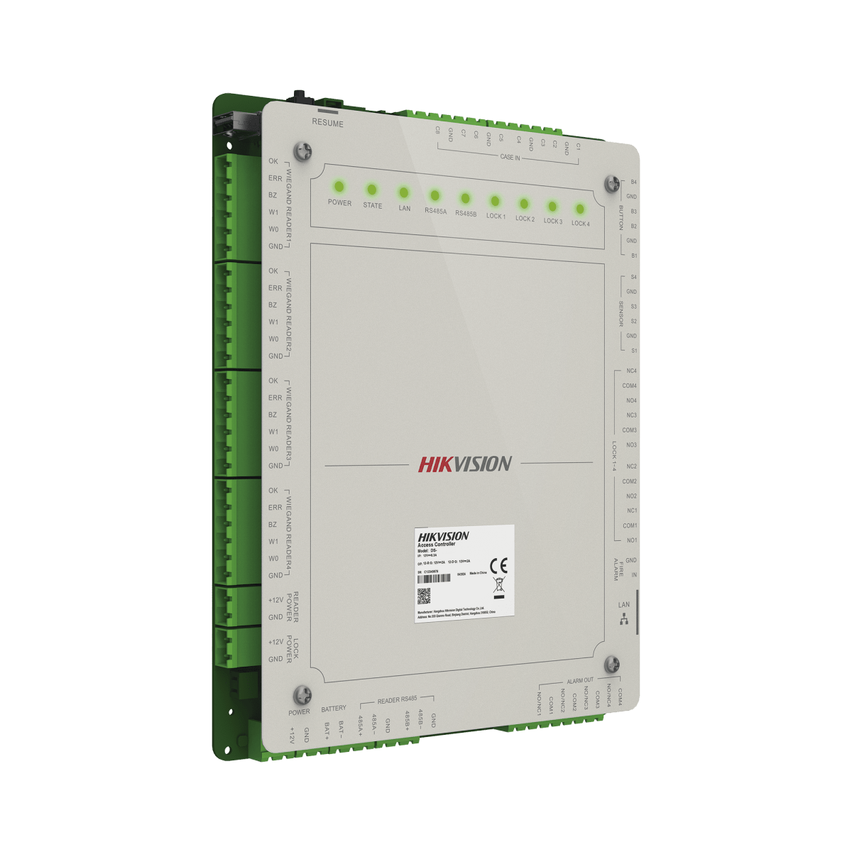 Controladores de AccesoHIKVISIONDS-K2624XControlador de Acceso Hikvision DS - K2624X para 4 Puertas | Gestión en la Nube Hik - Connect Teams | 100,000 Usuarios - SILYMX