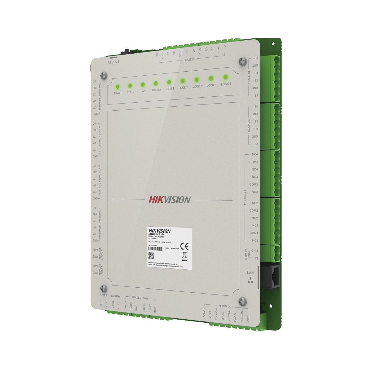 Controladores de AccesoHIKVISIONDS-K2624XControlador de Acceso Hikvision DS - K2624X para 4 Puertas | Gestión en la Nube Hik - Connect Teams | 100,000 Usuarios - SILYMX