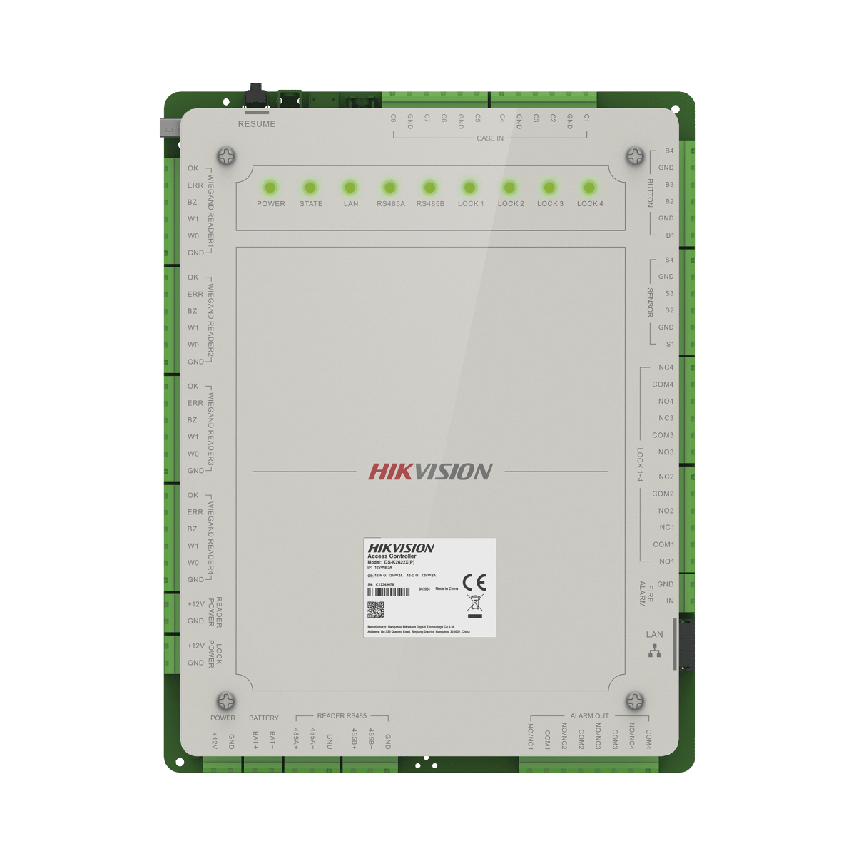 Controladores de AccesoHIKVISIONDS-K2624XControlador de Acceso Hikvision DS - K2624X para 4 Puertas | Gestión en la Nube Hik - Connect Teams | 100,000 Usuarios - SILYMX
