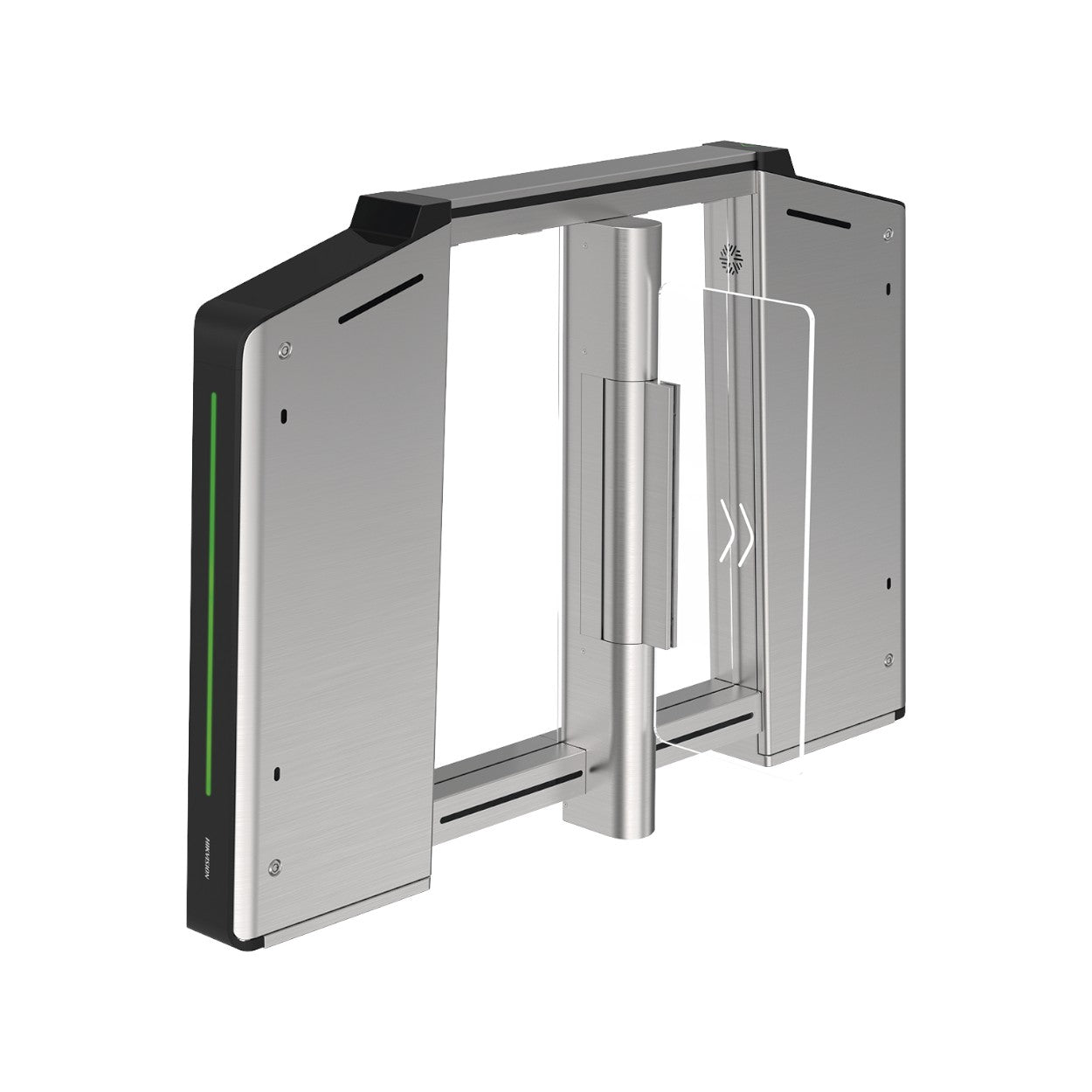 Torniquete Inteligente Izquierdo Hikvision con Reconocimiento Facial – Carril 65 cm – 12,000,000 MCBF – 20 Pares IR S-K3B631TX-L/MPIQL-DP65