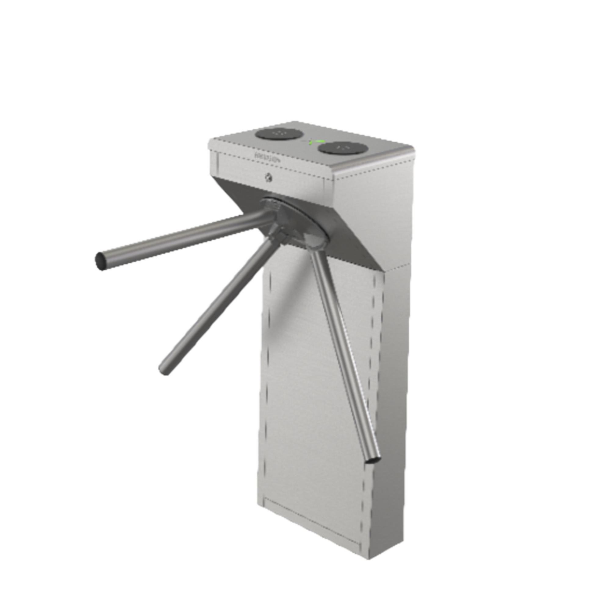 Torniquete Trípode Bidireccional de Acero Inoxidable SUS304 2 Millones MCBF Apertura en Caso de Emergencia Integrable con cualquier Sistema de Control de Acceso Hikvision DS-K3G200LX-R/DM55