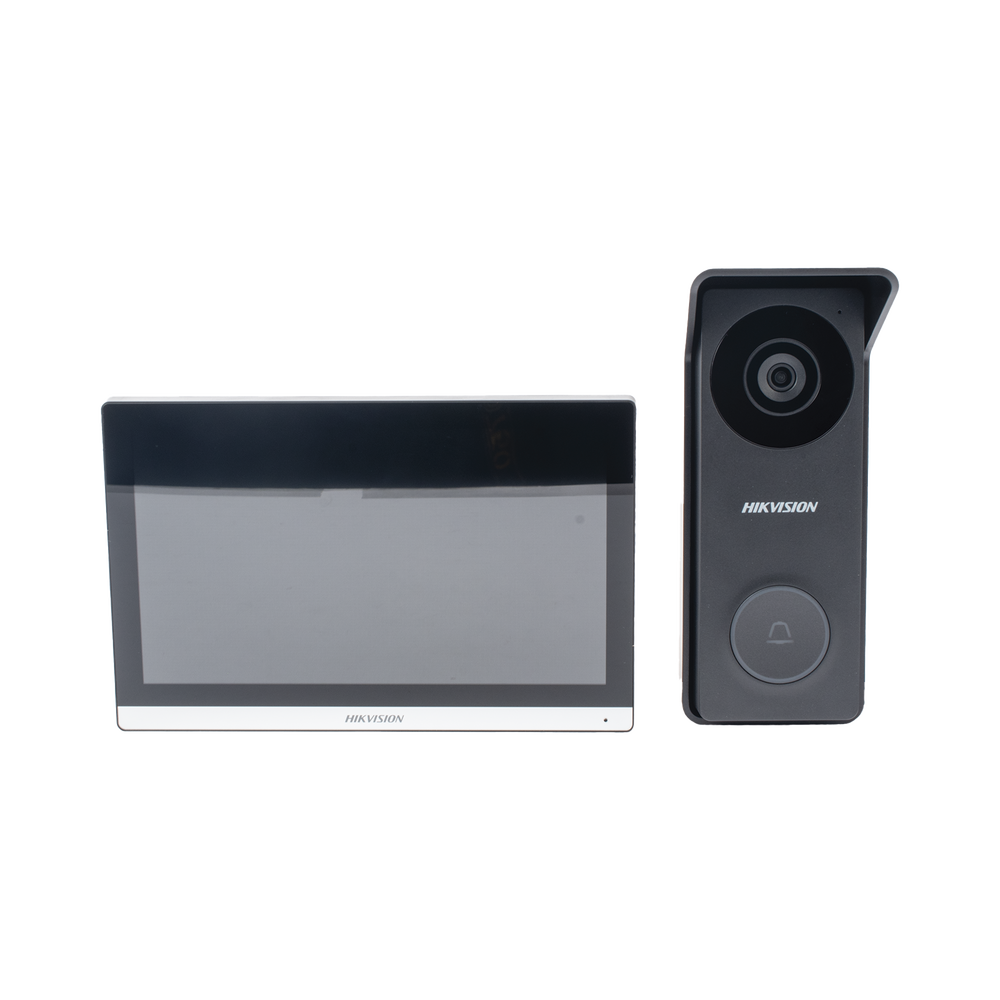 Kit de Videoportero Hibrido TurboHD con Pantalla LCD touch de 7" Wi-Fi Frente de Calle para Exterior Metalico 720p DS-KIS313-P - SILYMX