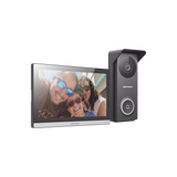 Kit de Videoportero Hibrido TurboHD con Pantalla LCD touch de 7" Wi-Fi Frente de Calle para Exterior Metalico 720p DS-KIS313-P - SILYMX