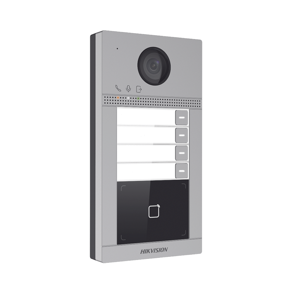 Videoportero IP 2 Megapixel Llamada y Apertura Remota desde App PoE Exterior IP65 + Antivandalico IK08 4 Departamento 2 Puertas y hasta 6 Monitores - SILYMX