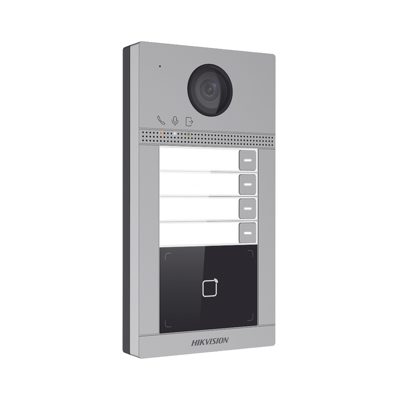 Videoportero IP 2 Megapixel Llamada y Apertura Remota desde App PoE Exterior IP65 + Antivandalico IK08 4 Departamento 2 Puertas y hasta 6 Monitores - SILYMX