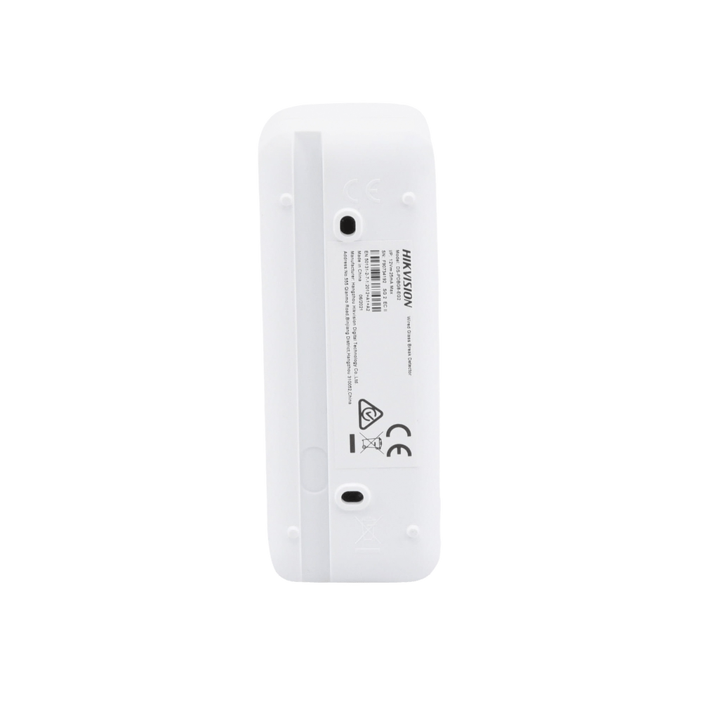 Detector de Ruptura de Cristal para Panel de Alarma HIKVISION AXPRO Cableada Interior 8 Metros de Rango 120° de Cobertura DS-PDBG8-EG2 - SILYMX
