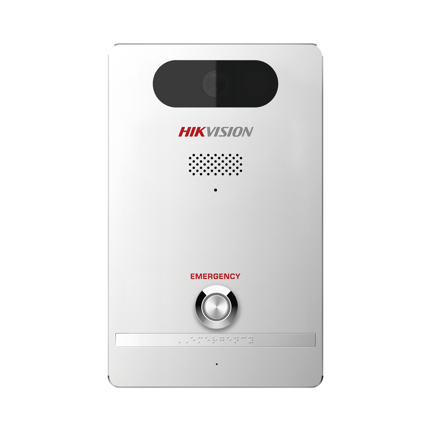 Estación de Alarma de Pánico Hikvision DS-PEAP-CV1(B) | Cámara 4MP | IP65 IK10 | Audio Bidireccional | PoE | 10m IR