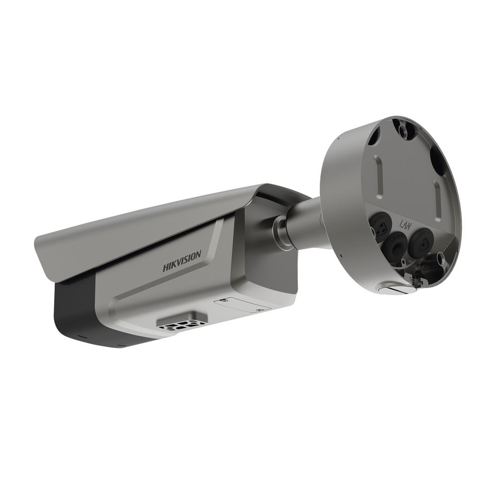 Cámara Bala IP 4 Megapixel ANPR para Control de Acceso Lente Mot. 2.8 mm 12 mm Reconocimiento y Captura de Placas Vehiculares IP67 IK10 PoE Alarmas IO DS-TCG406-E - SILYMX