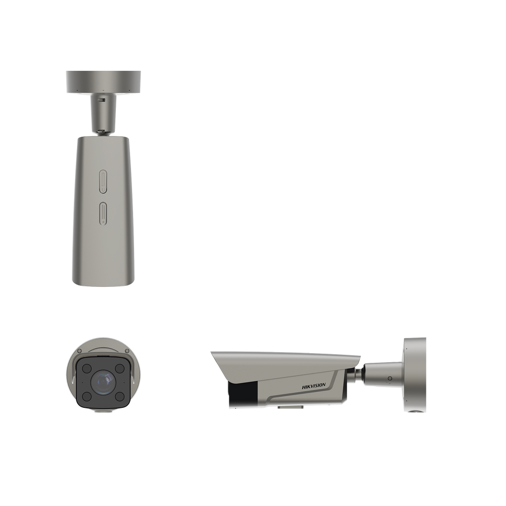 Cámara Bala IP 4 Megapixel ANPR para Control de Acceso Lente Mot. 2.8 mm 12 mm Reconocimiento y Captura de Placas Vehiculares IP67 IK10 PoE Alarmas IO DS-TCG406-E - SILYMX