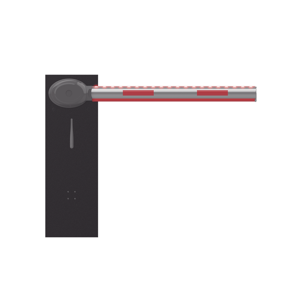 Barrera Vehicular IZQUIERDA Brazo Iluminado Rojo/Verde de 4 mts Incluido 3 Seg para Apertura Cierre Automático con Tiempo Configurable 2,500,000 MCBF Compatible con Cualquier Control de Acceso DS-TMG300-DL/A(4M) - SILYMX