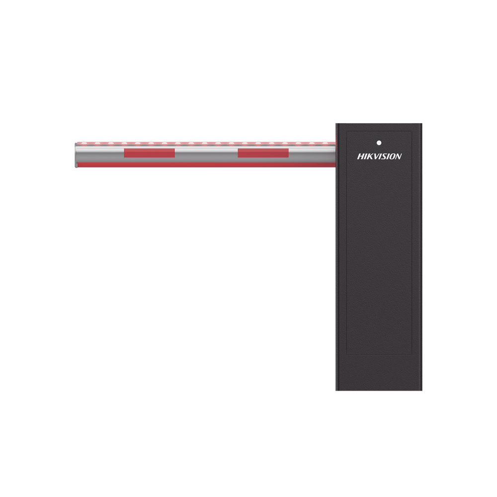 Barrera Vehicular IZQUIERDA Brazo Iluminado Rojo/Verde de 4 mts Incluido 3 Seg para Apertura Cierre Automático con Tiempo Configurable 2,500,000 MCBF Compatible con Cualquier Control de Acceso DS-TMG300-DL/A(4M) - SILYMX