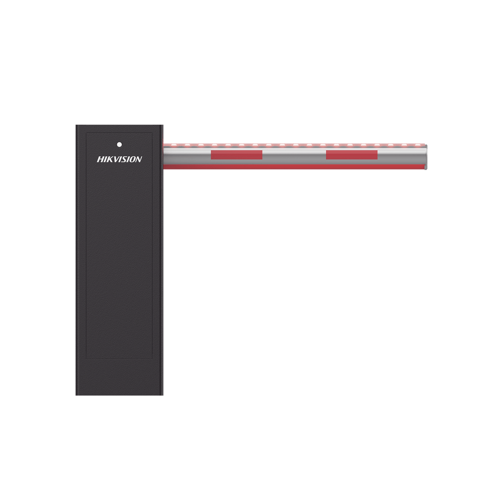 Barrera Vehicular DERECHA Brazo Iluminado Rojo/Verde de 4 mts Incluido 3 Seg para Apertura Cierre Automático con Tiempo Configurable 2,500,000 MCBF Compatible con Cualquier Control de Acceso DS-TMG300-DR/A(4M) - SILYMX
