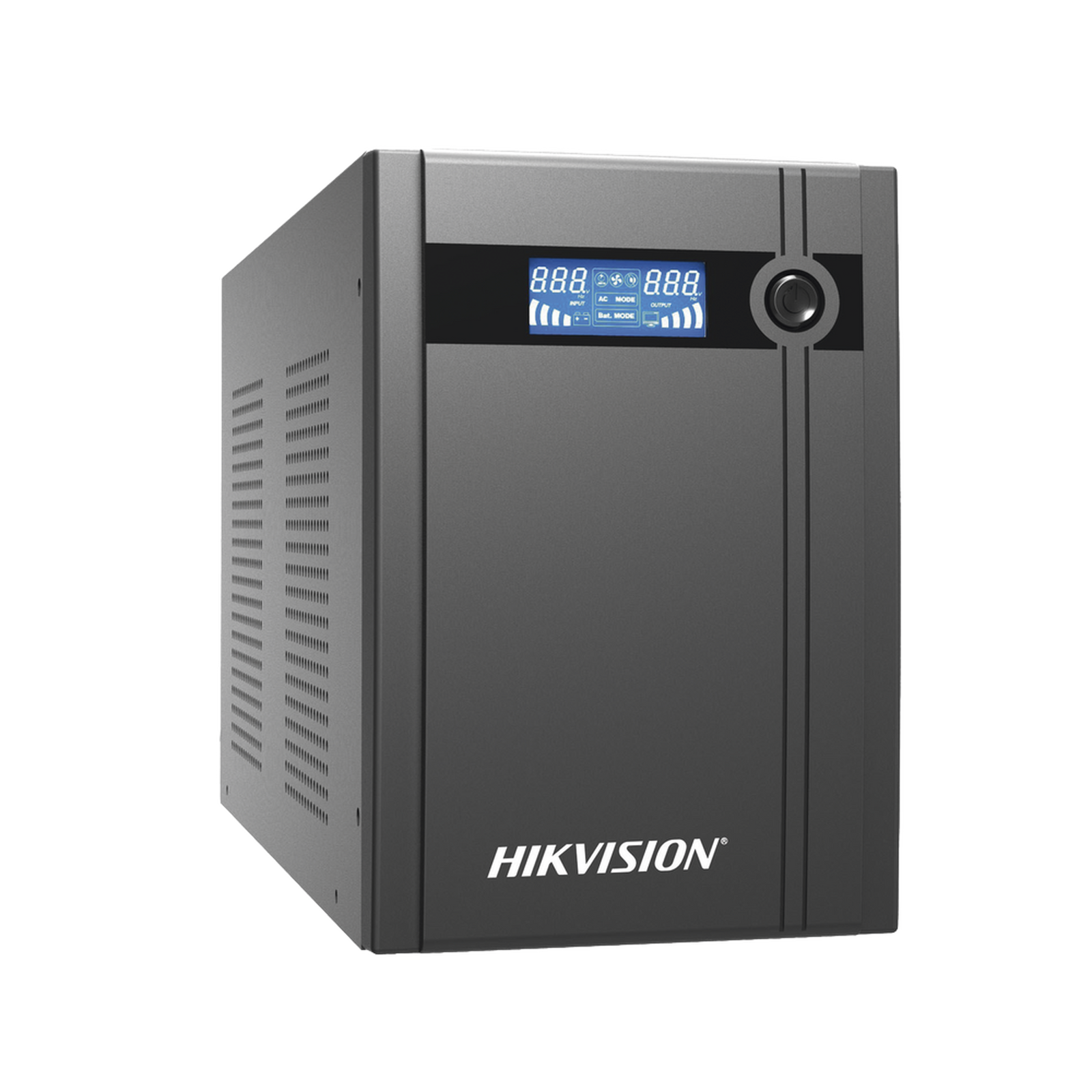 UPS Hikvision de 2000 VA 1200 W Pantalla LCD Protección Contra Sobrecarga y Descarga Entrada y Salida 120 VCA 4 Tomas NEMA 5-15R DS-UPS2000-X - SILYMX